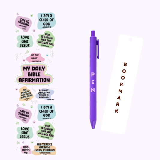 Bible Affirmations Pen/Bookmark Wrap #71