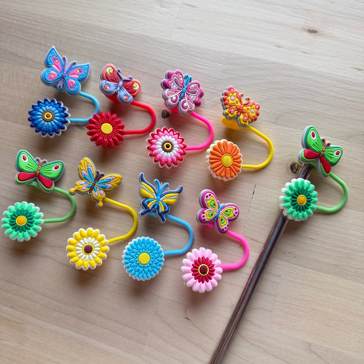 Straw Toppers Mixed 8pk