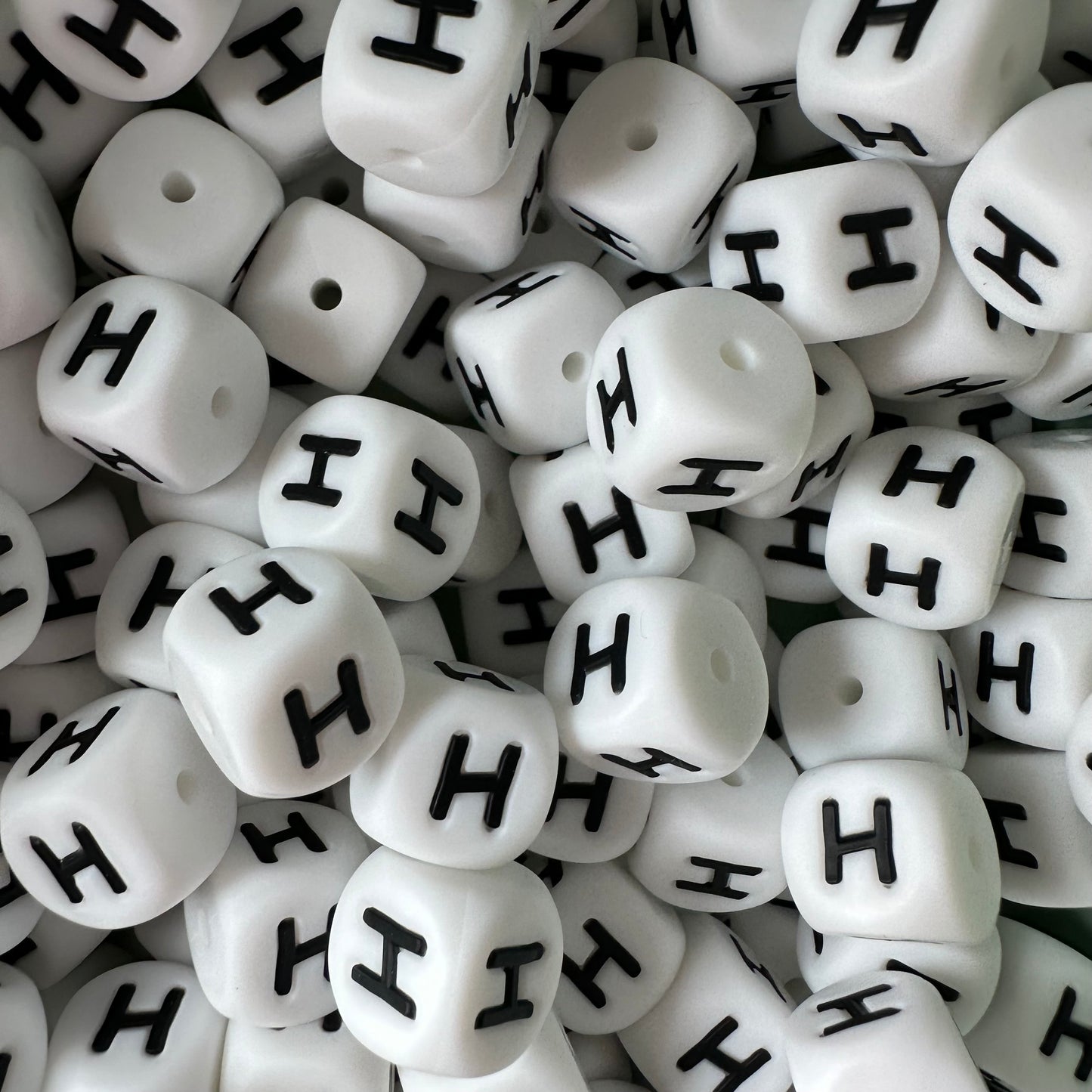 12mm Letter & Number Beads