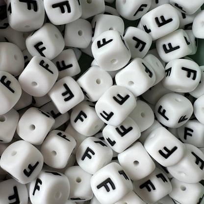 12mm Letter & Number Beads