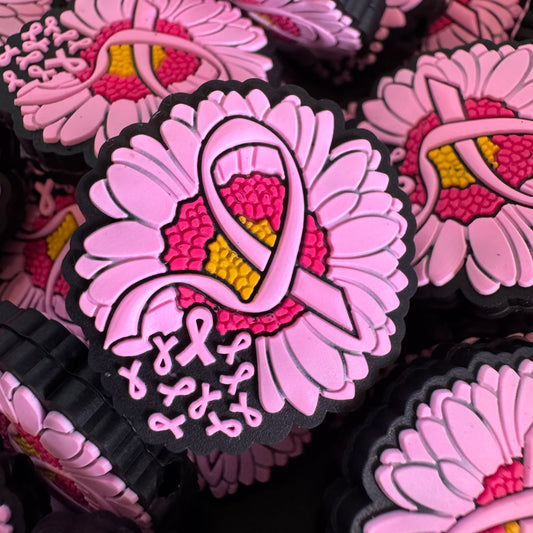 Breast Cancer Ribbon Flower