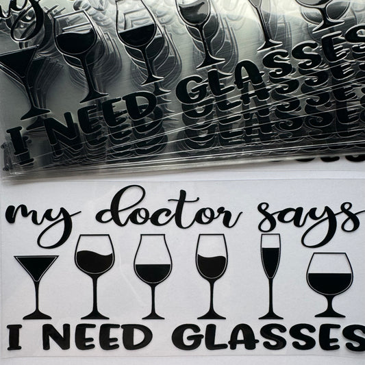 I Need Glasses 🍷 Cup Wrap #20