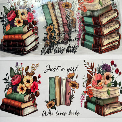 Book/ Reading Themed Cup Wraps