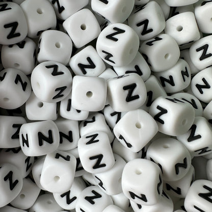 12mm Letter & Number Beads