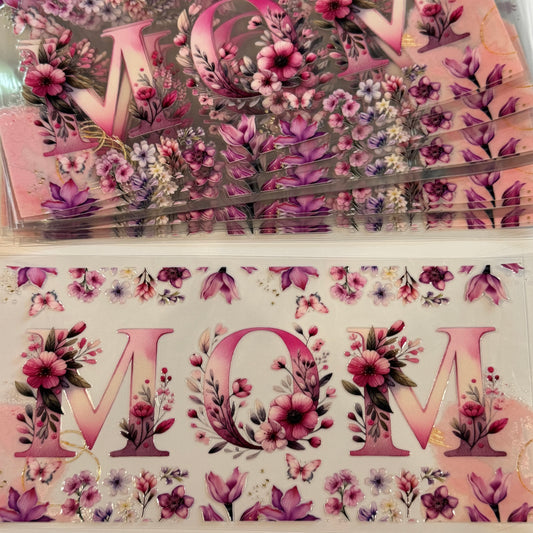 Mom W/Flowers Cup Wrap #65