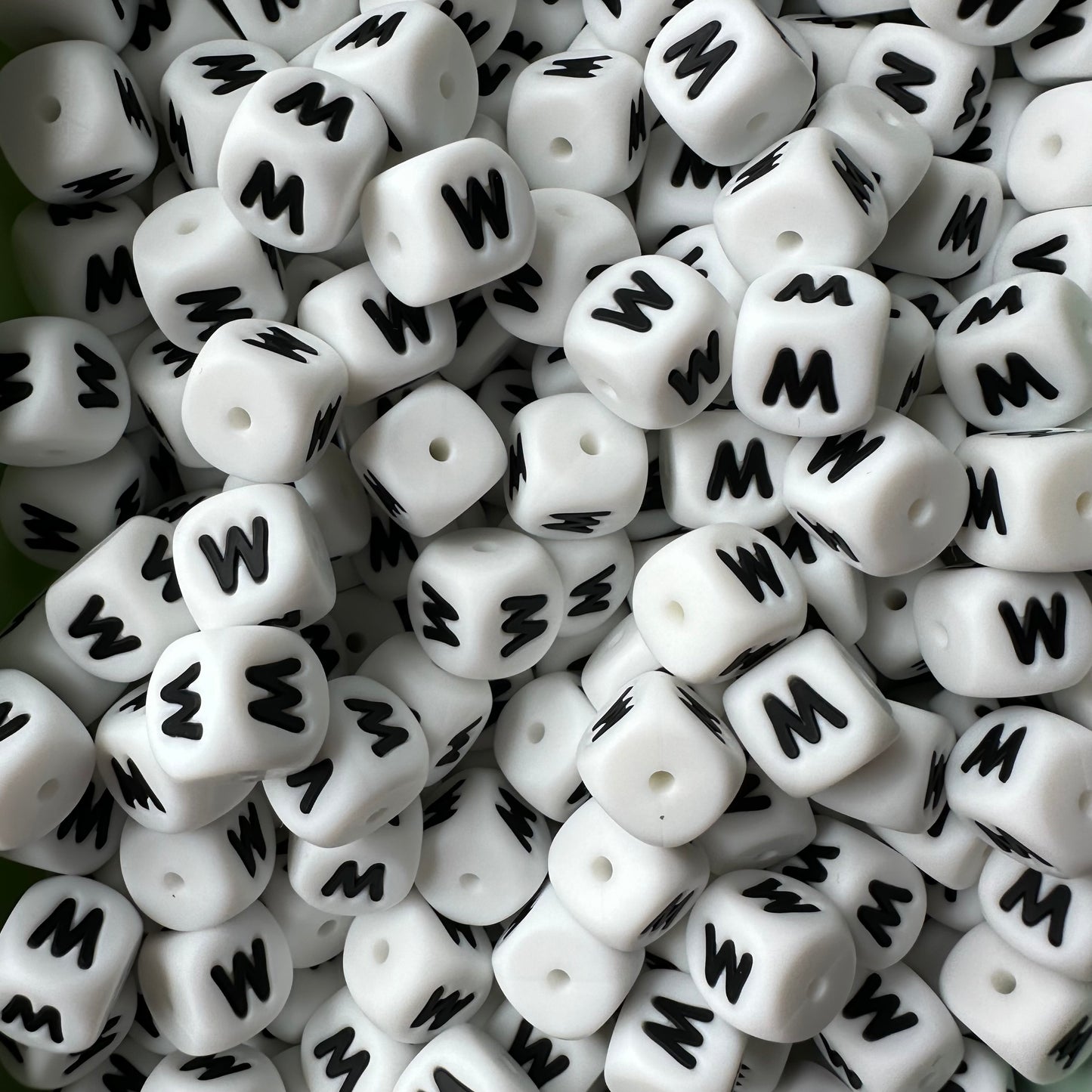 12mm Letter & Number Beads