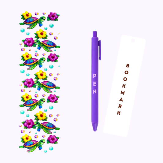 Sea Turtle Pen/Bookmark Wrap #87
