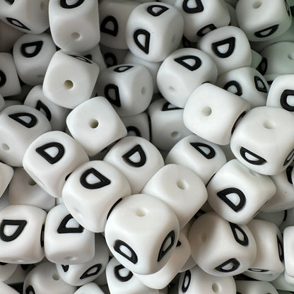 12mm Letter & Number Beads