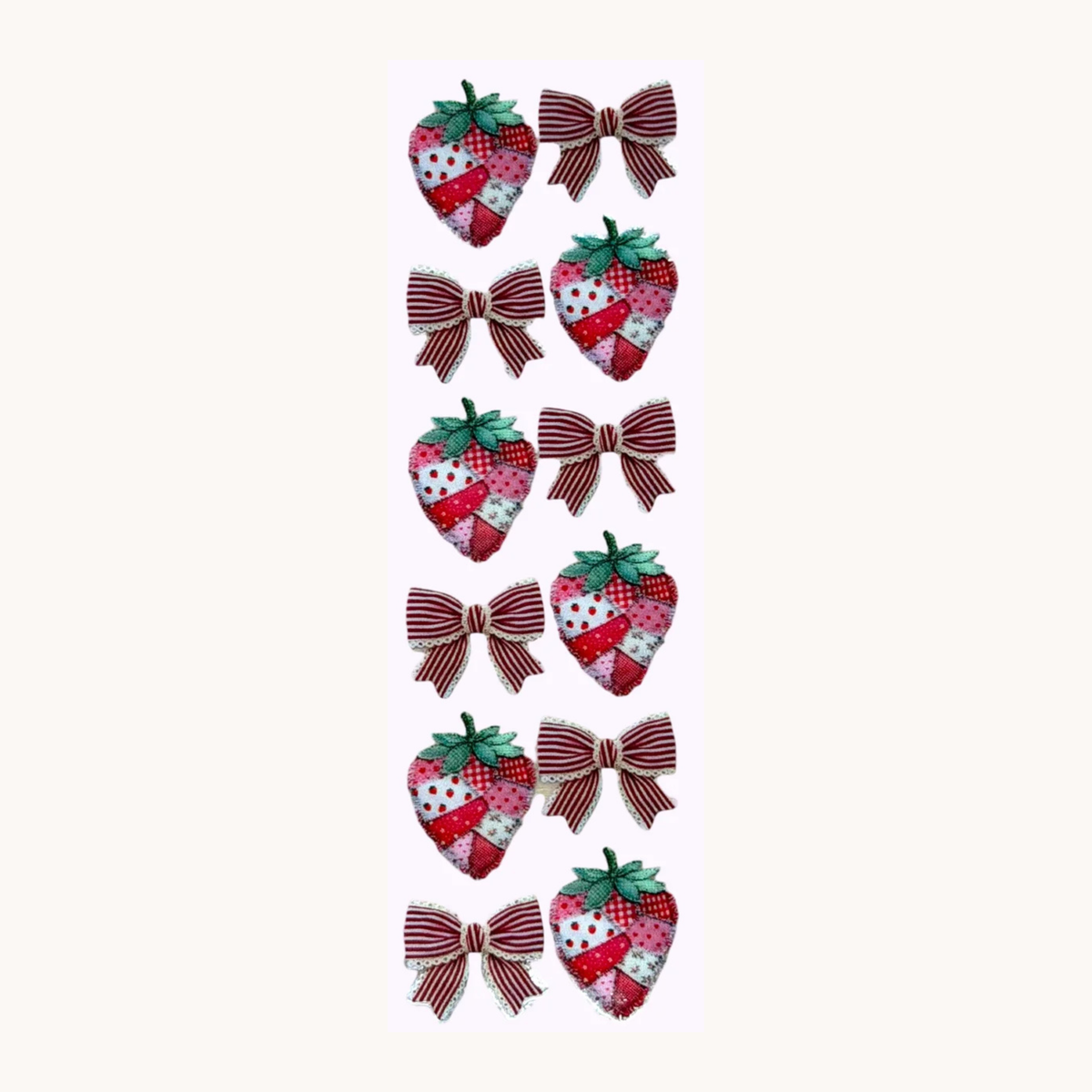 Quilted Strawberries & Bows