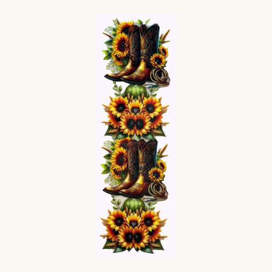 Cowboy Boots & Sunflowers