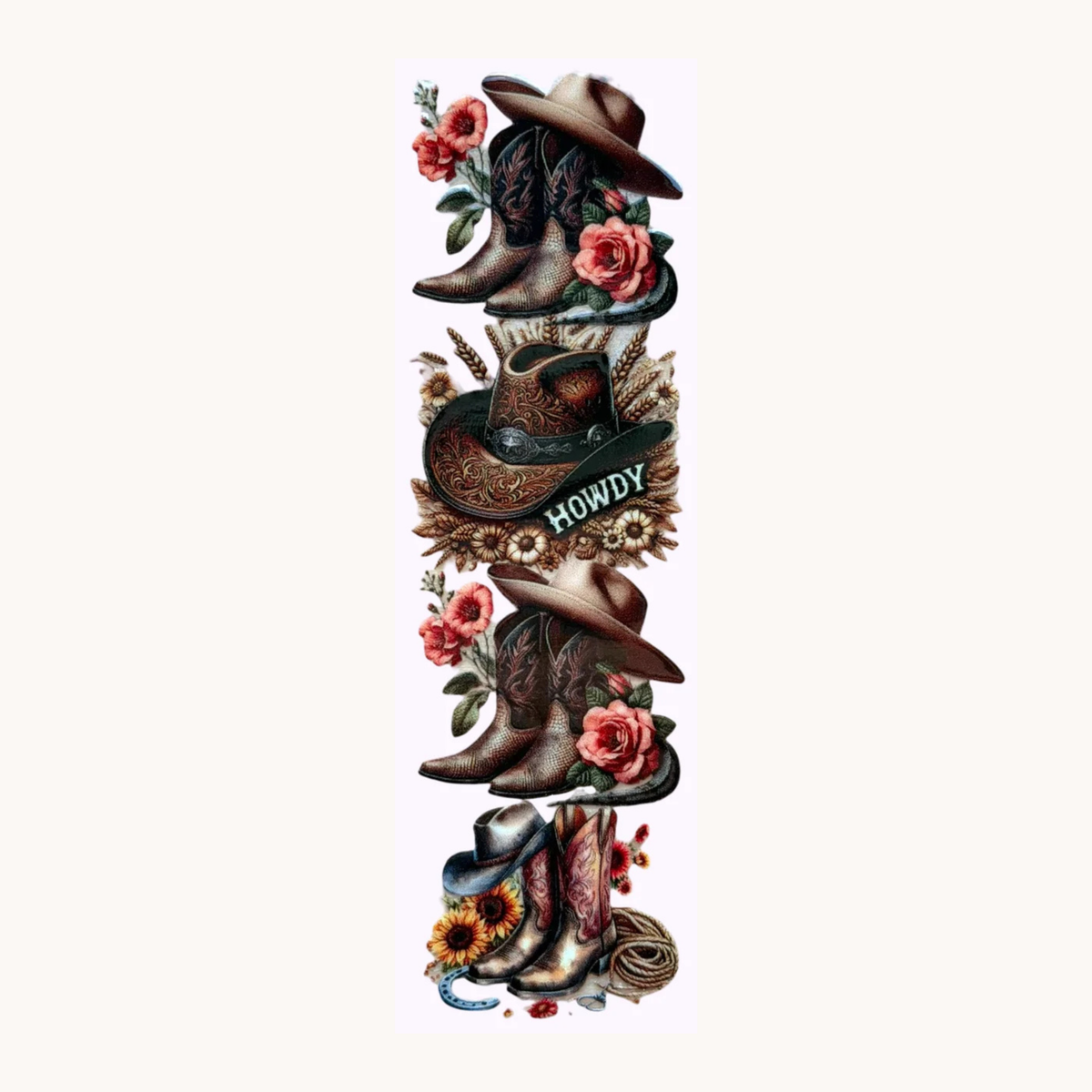 Howdy with Boots and Hat