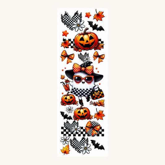 Halloween Ghost with Pumpkins