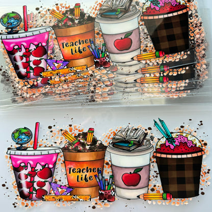 Teacher Themed Cup Wraps