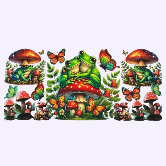 Frog & Mushrooms