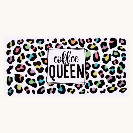 Coffee Queen with Cheetah Print