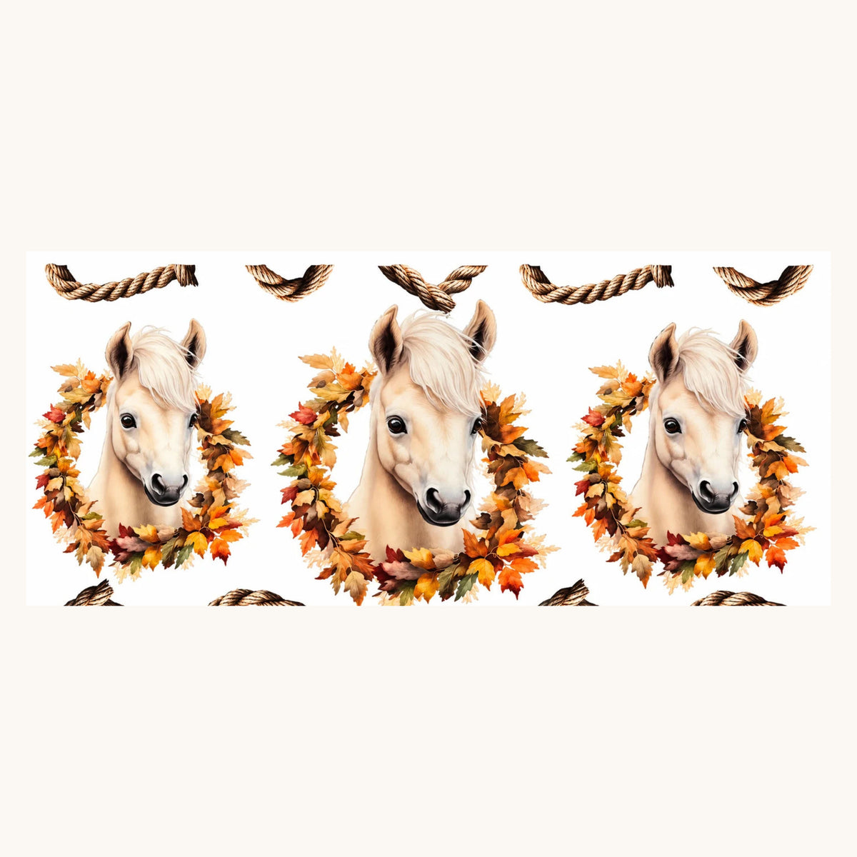 Horse with Fall Wreath