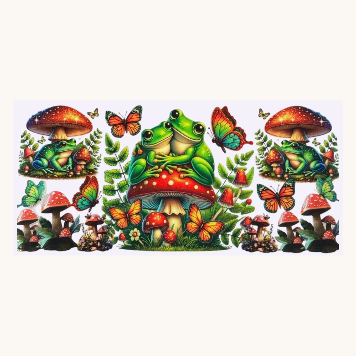 Frog & Mushrooms