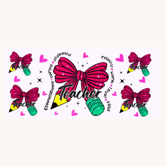Teacher Pencil Bow