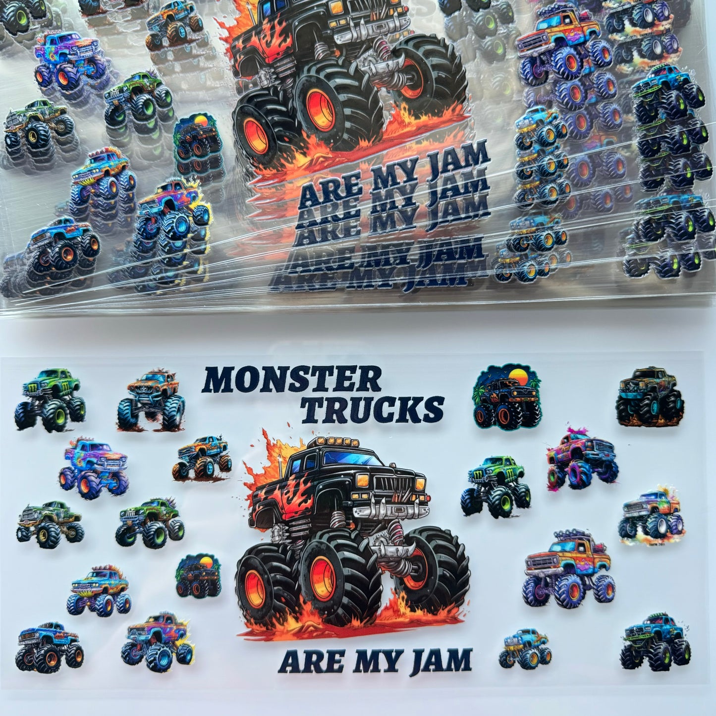 Boy Monster Trucks Cup Wraps 109