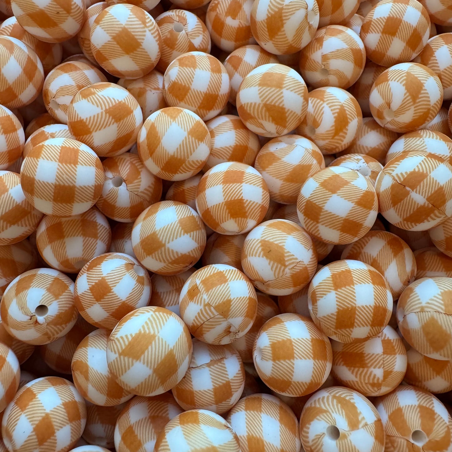 Orange Gingham