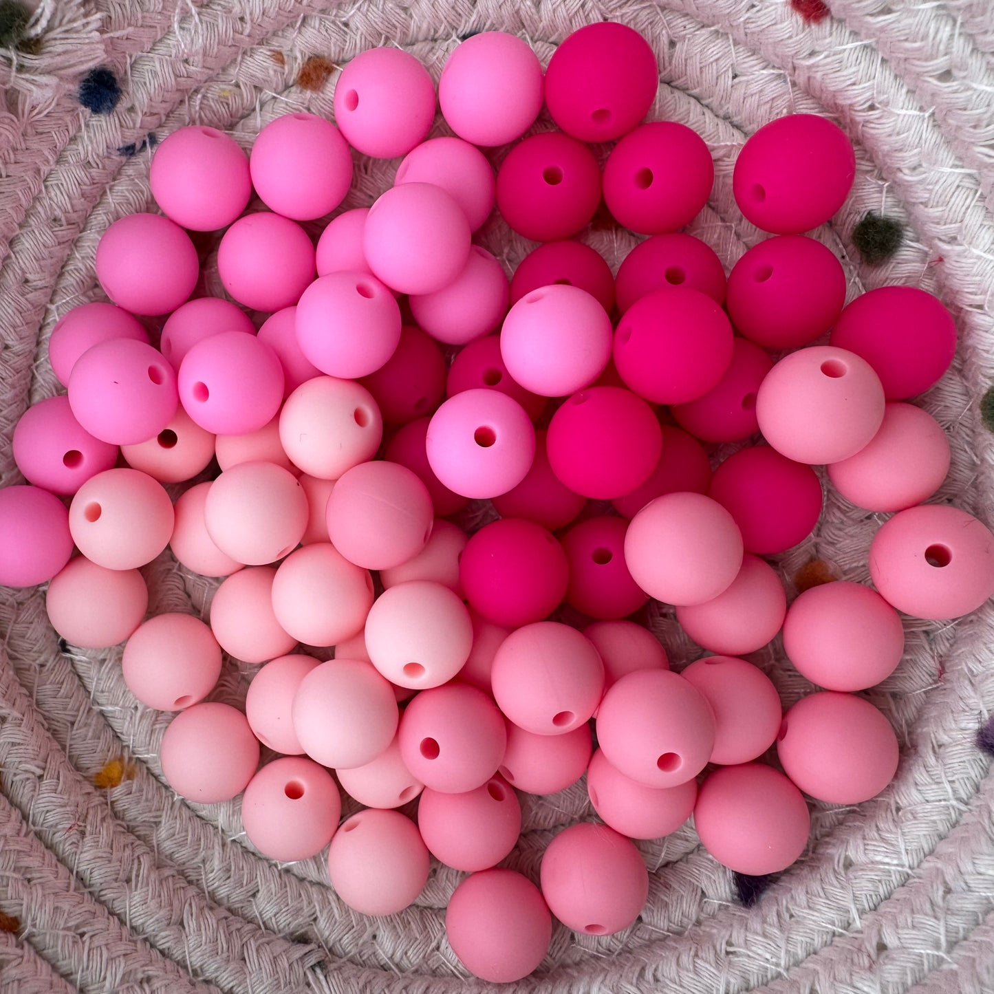 12mm Pink On Pink Mix 40PK