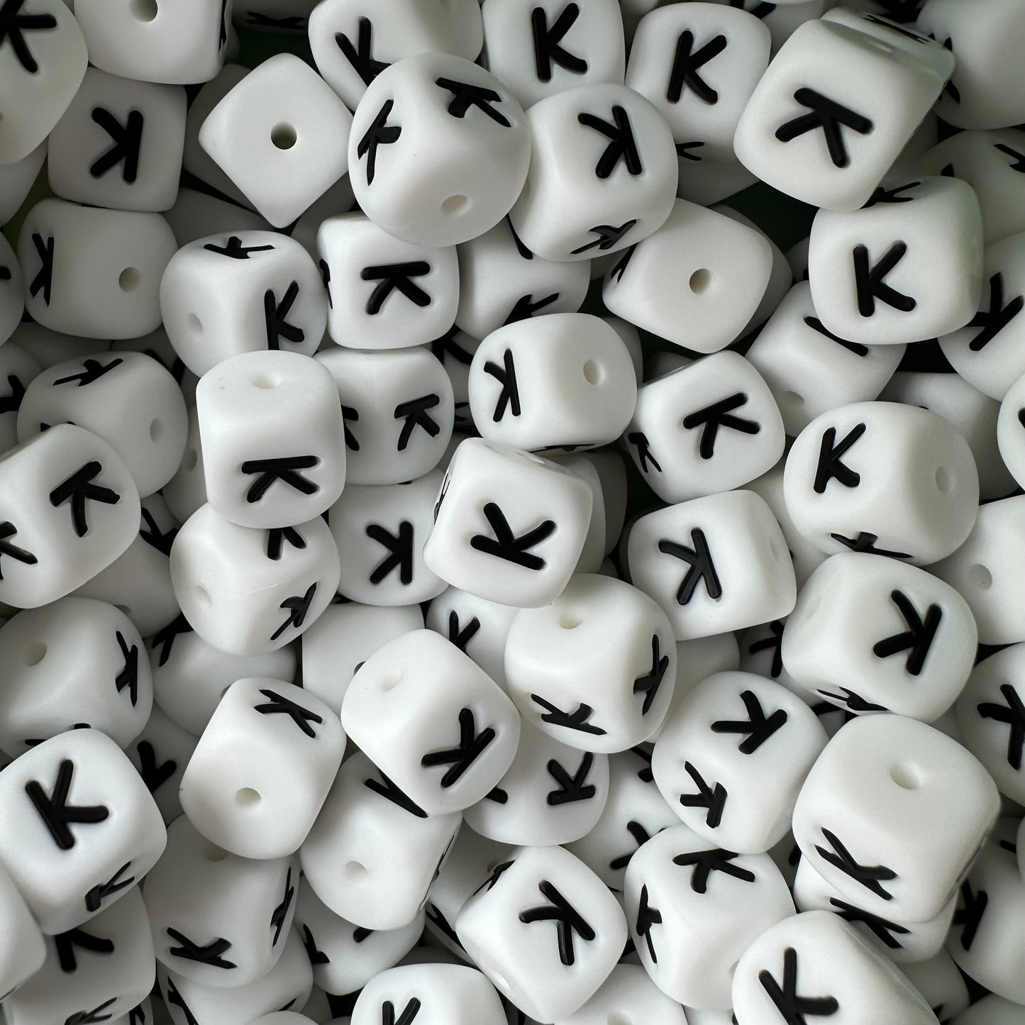 12mm Letter & Number Beads