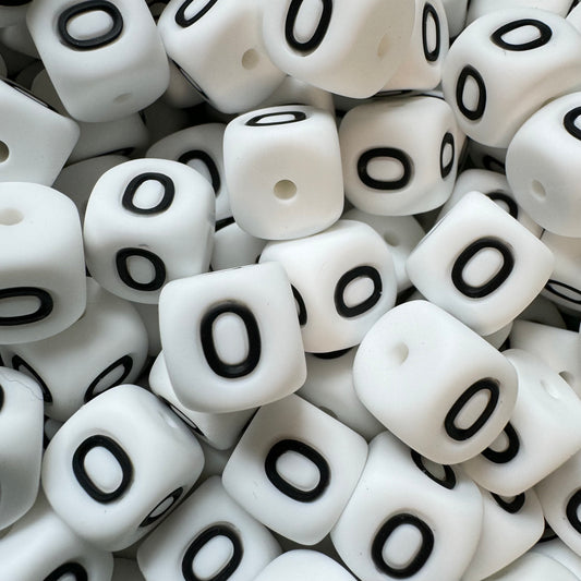 12mm Number Beads
