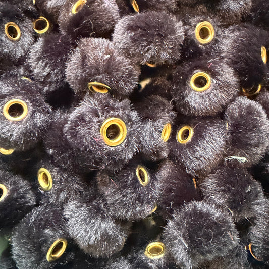 Black Fluffy Spacers