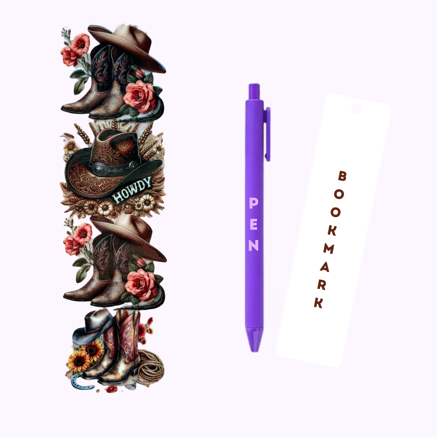 Howdy Pen/Bookmark Wrap #70