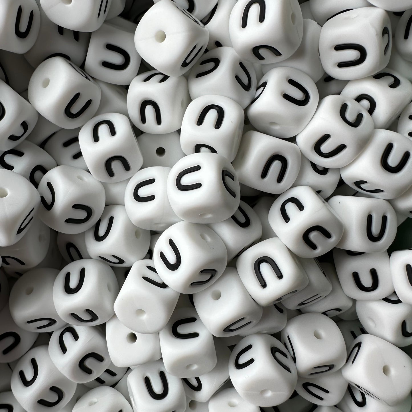 12mm Letter & Number Beads