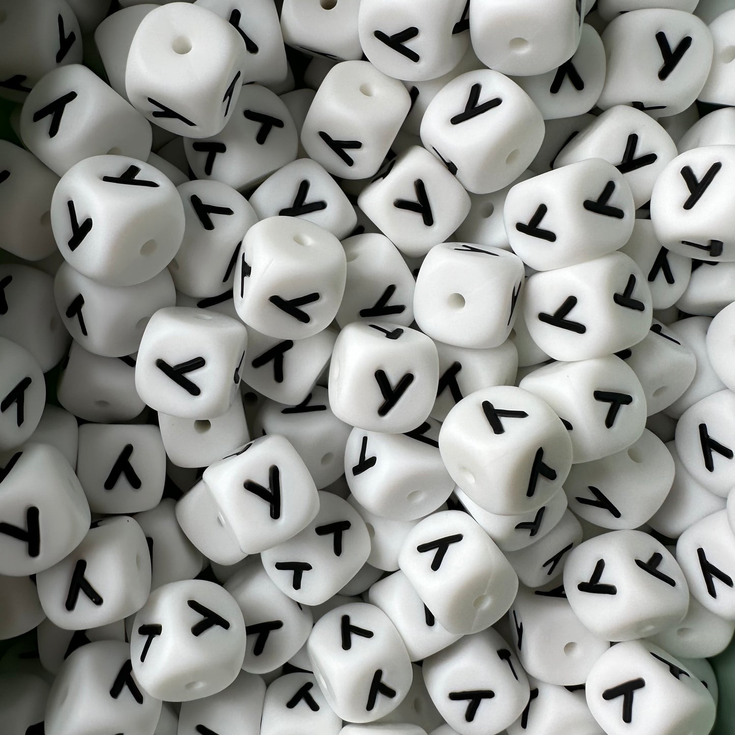 12mm Letter & Number Beads