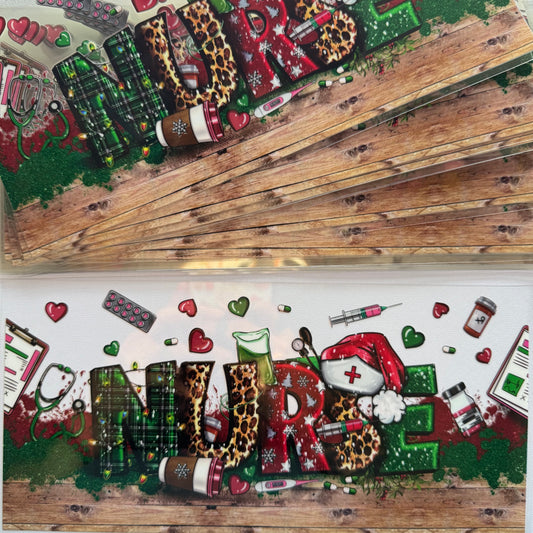 Christmas Nurse Cup Wrap #11A