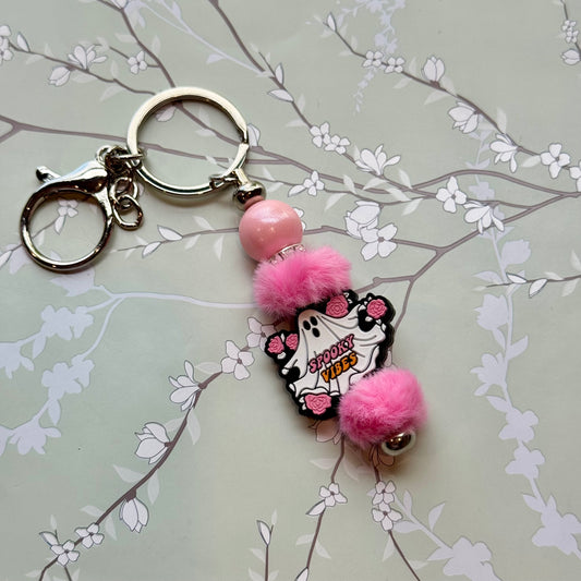 Pink Spooky Vibes Keychain