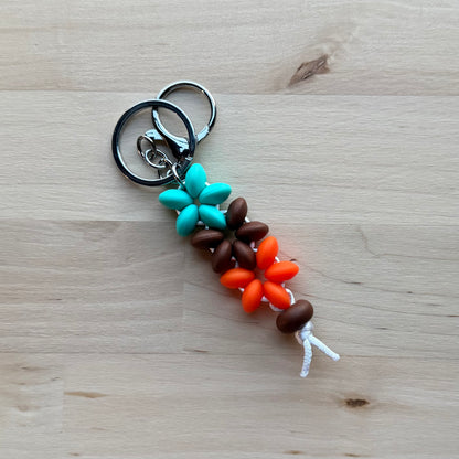 Beaded Flower Keychains
