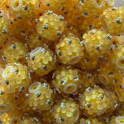 Acrylic Bee Beads 🐝