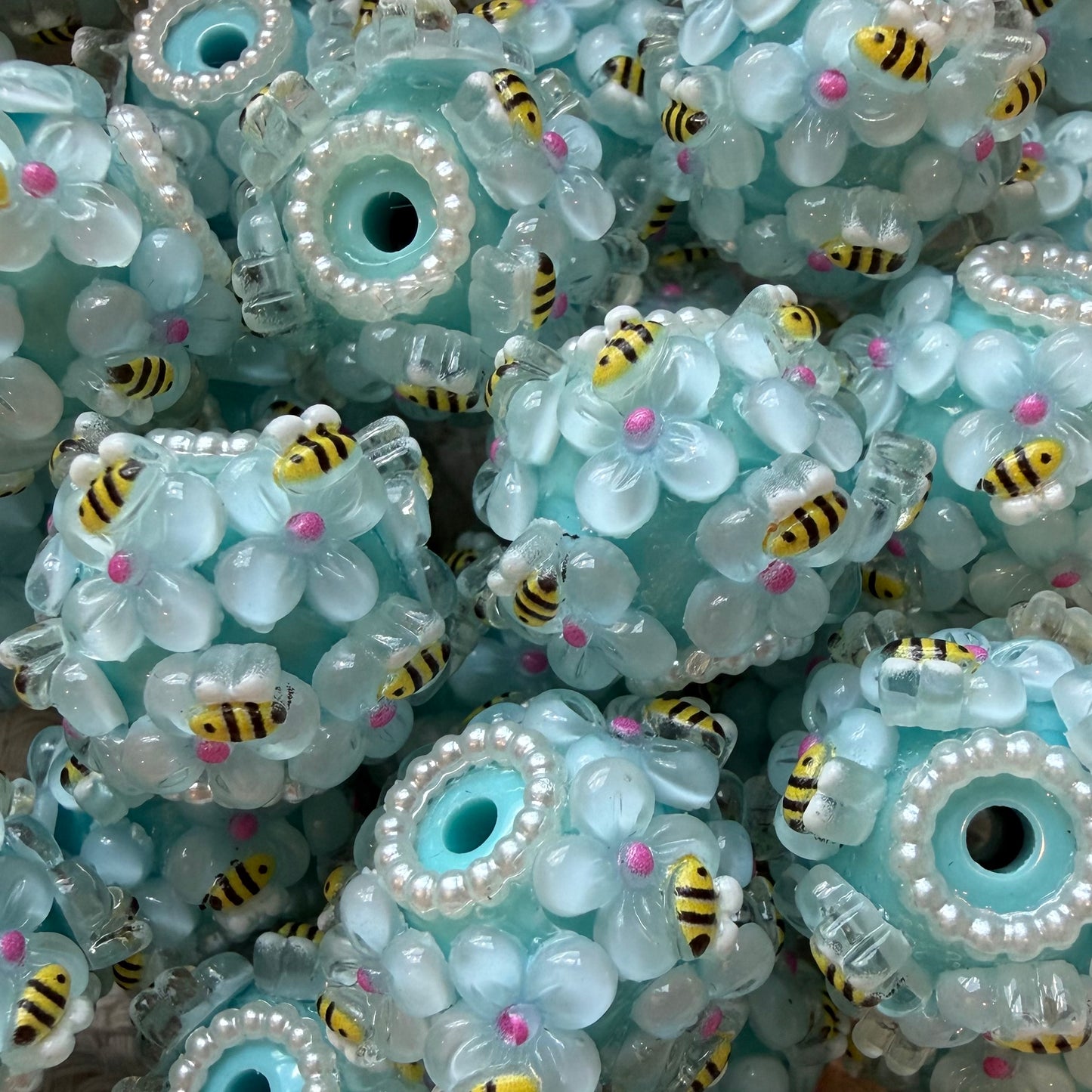 Acrylic Bee Beads 🐝