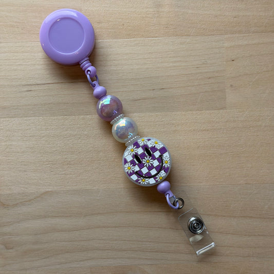 Smiley Face Badge Reel
