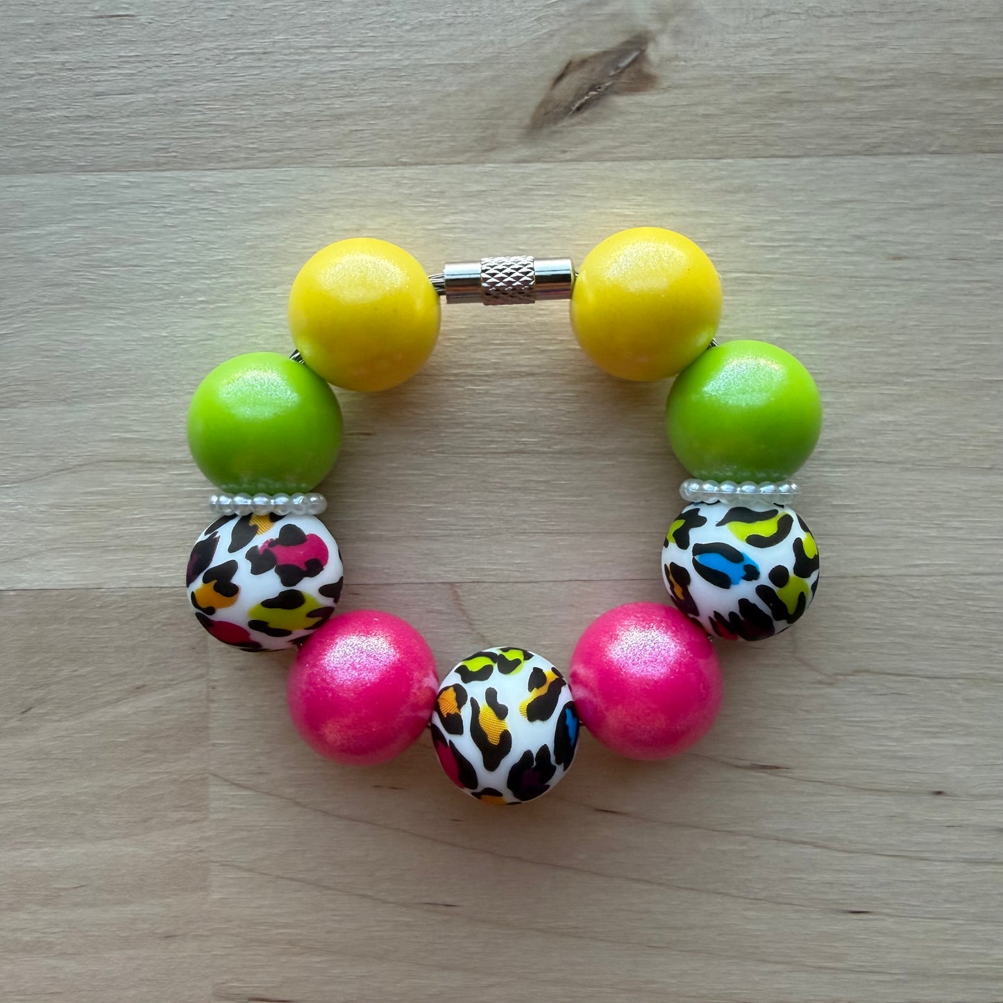 Colorful Leopard Cup Charm