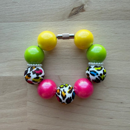 Colorful Leopard Cup Charm