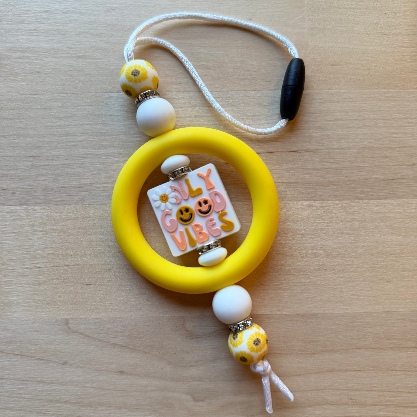 Only Good Vibes Car Charm