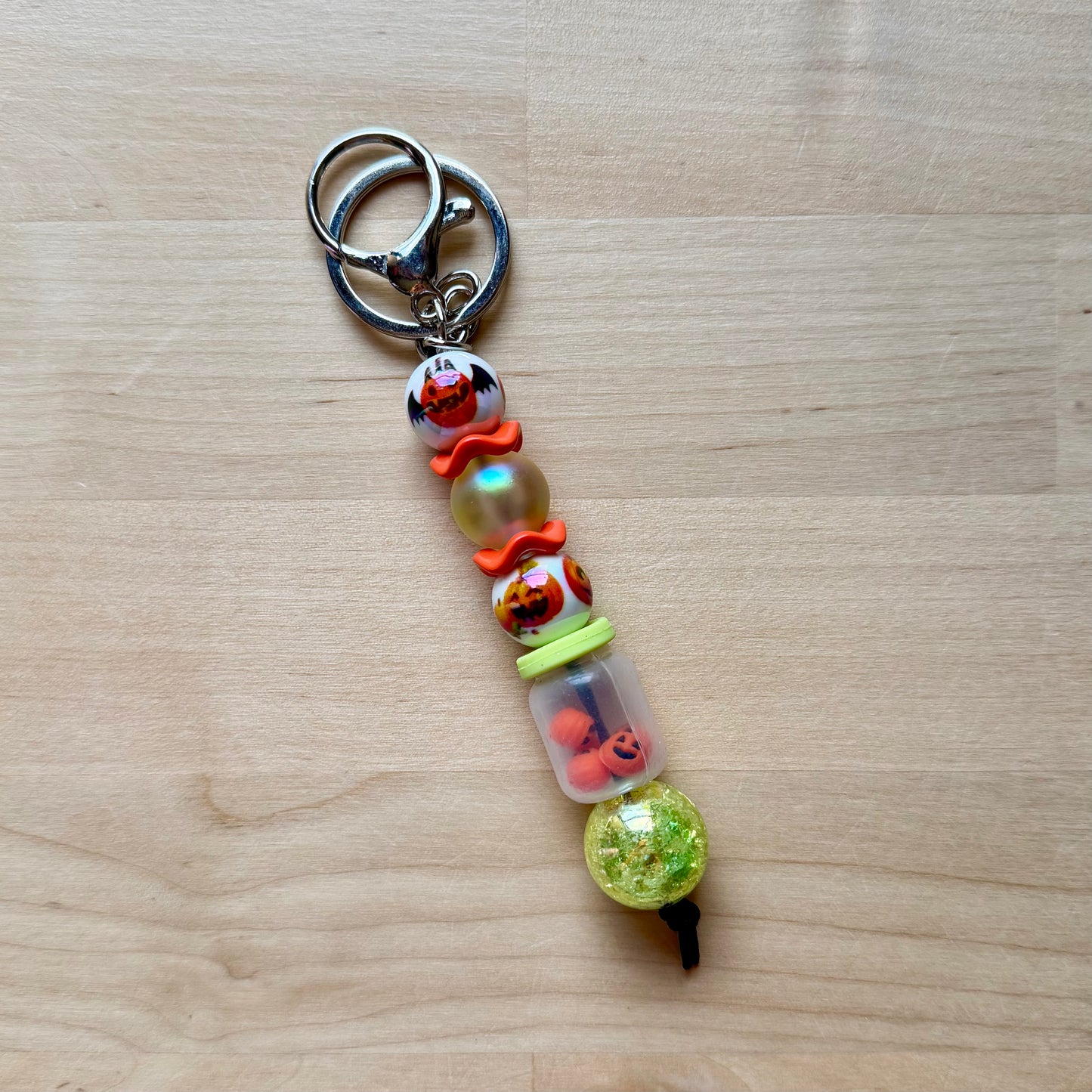 Pumpkins In A Jar Keychain