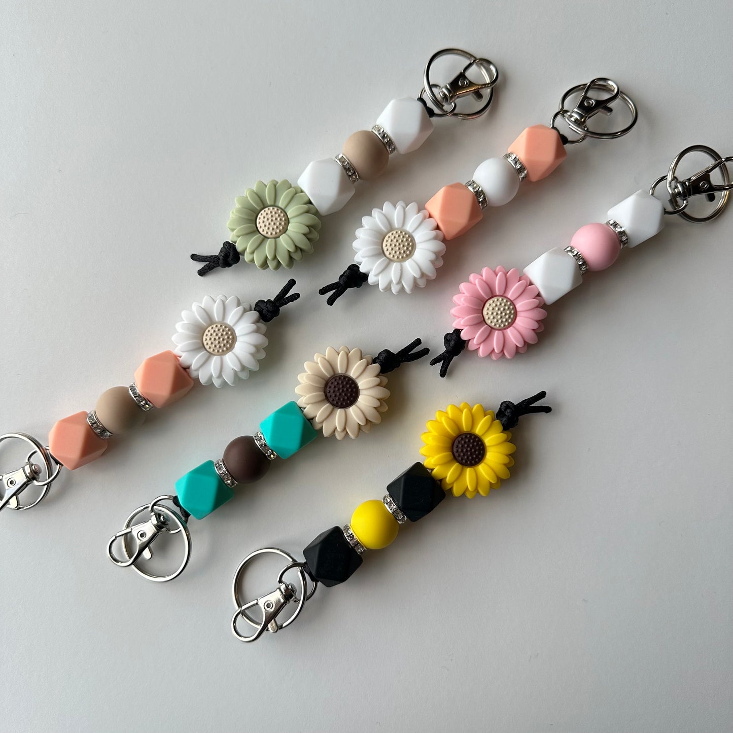 Daisy Flower Keychains