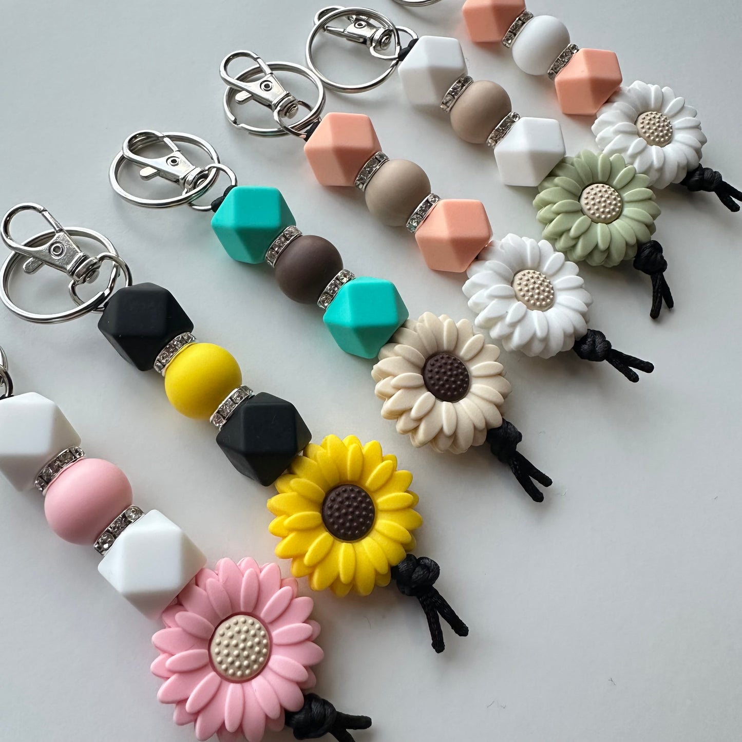 Daisy Flower Keychains