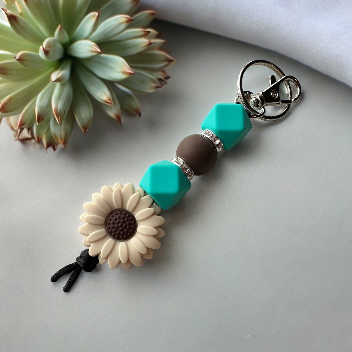 Daisy Flower Keychains