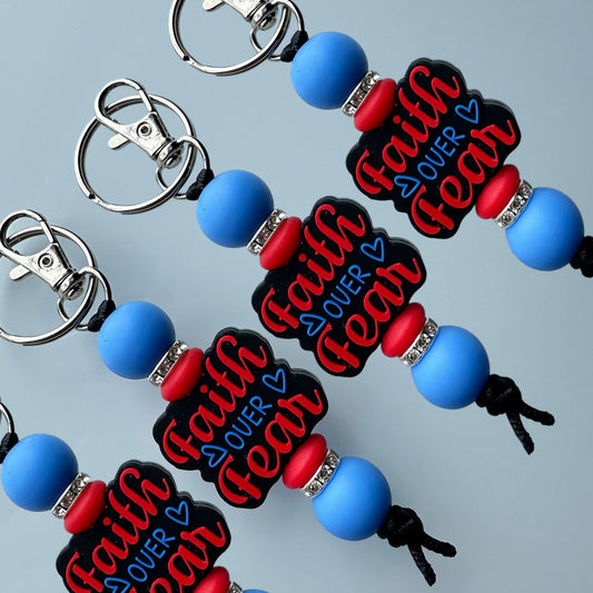 Faith Over Fear Keychains