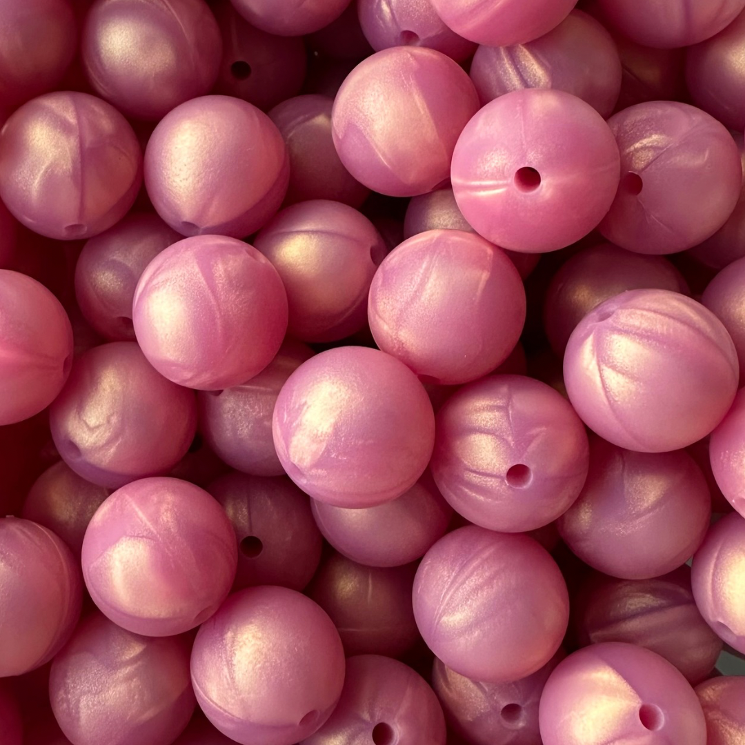 15mm Silicone Pearl Beads