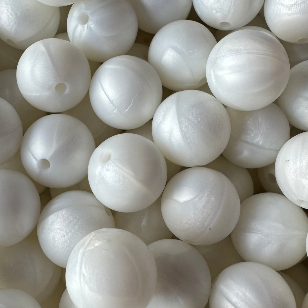 15mm Silicone Pearl Beads