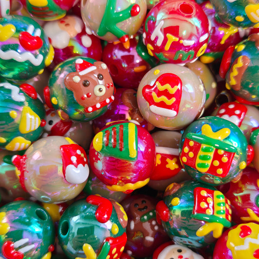 3D Acrylic Beads Mix 10pk