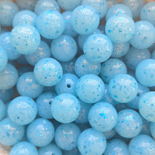 Blue with Blue Confetti