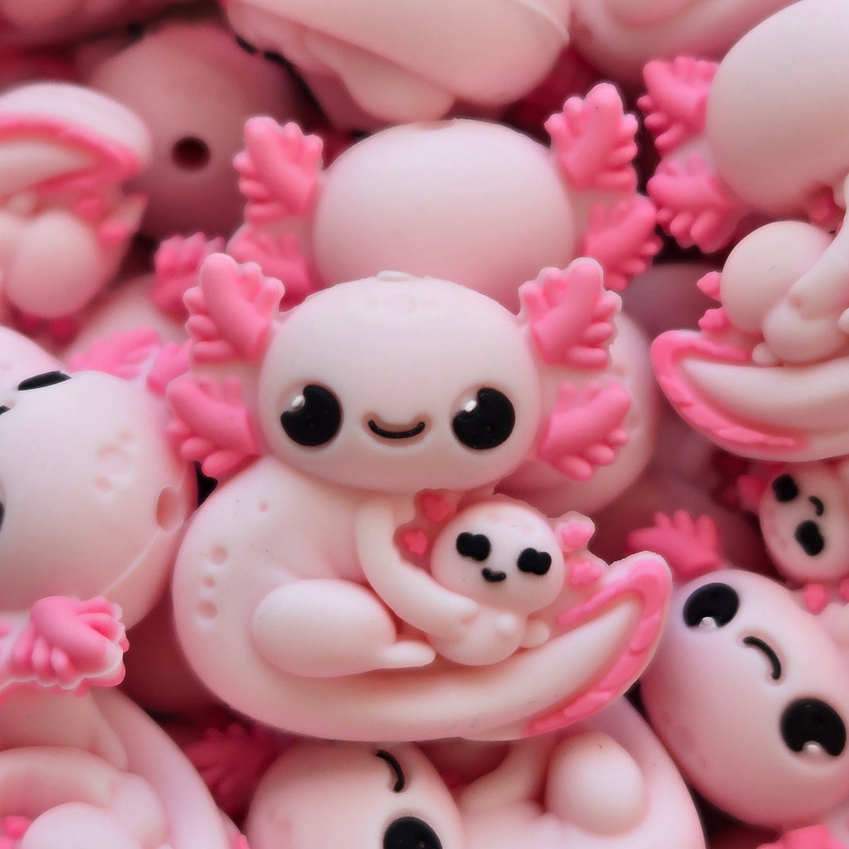 3D Axolotl Mommy and Baby